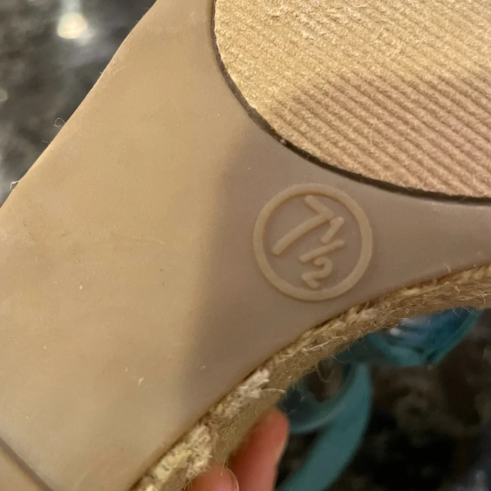 PERFECT Turquoise Espadrilles Wedge